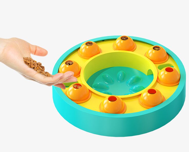 Dog Pets Puzzle Toys Slow Feeder Interactive Increase Puppy IQ Food Dispenser Slowly Eating NonSlip Bowl Pet Dogs Training Game Pet Supplies