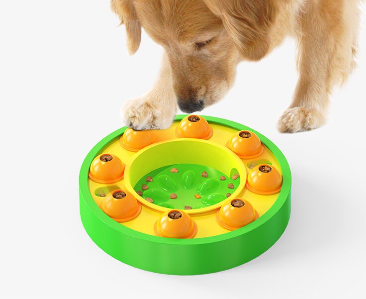 Dog Pets Puzzle Toys Slow Feeder Interactive Increase Puppy IQ Food Dispenser Slowly Eating NonSlip Bowl Pet Dogs Training Game Pet Supplies