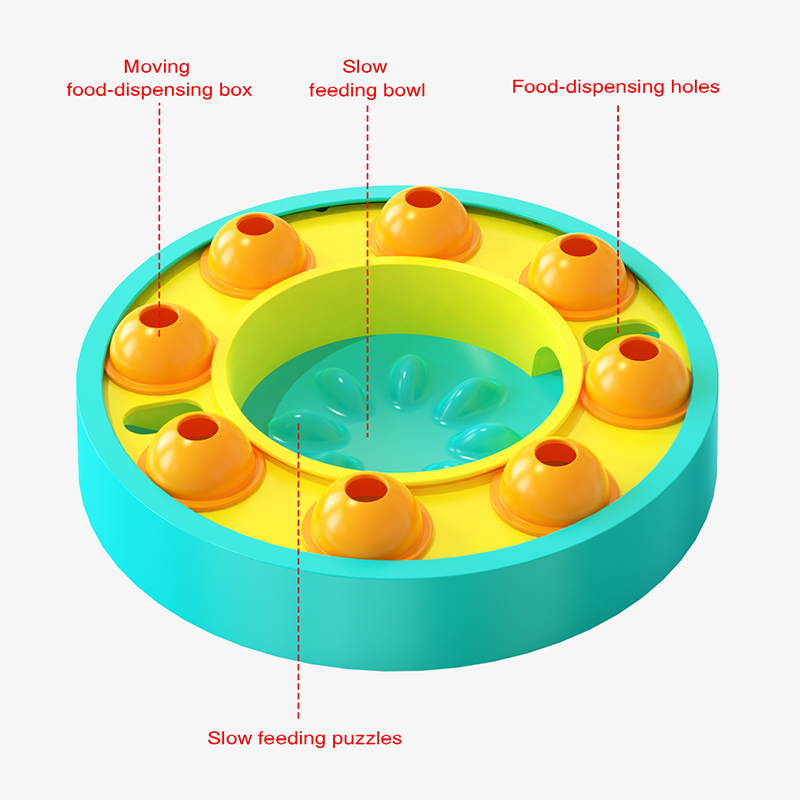 Dog Pets Puzzle Toys Slow Feeder Interactive Increase Puppy IQ Food Dispenser Slowly Eating NonSlip Bowl Pet Dogs Training Game Pet Supplies