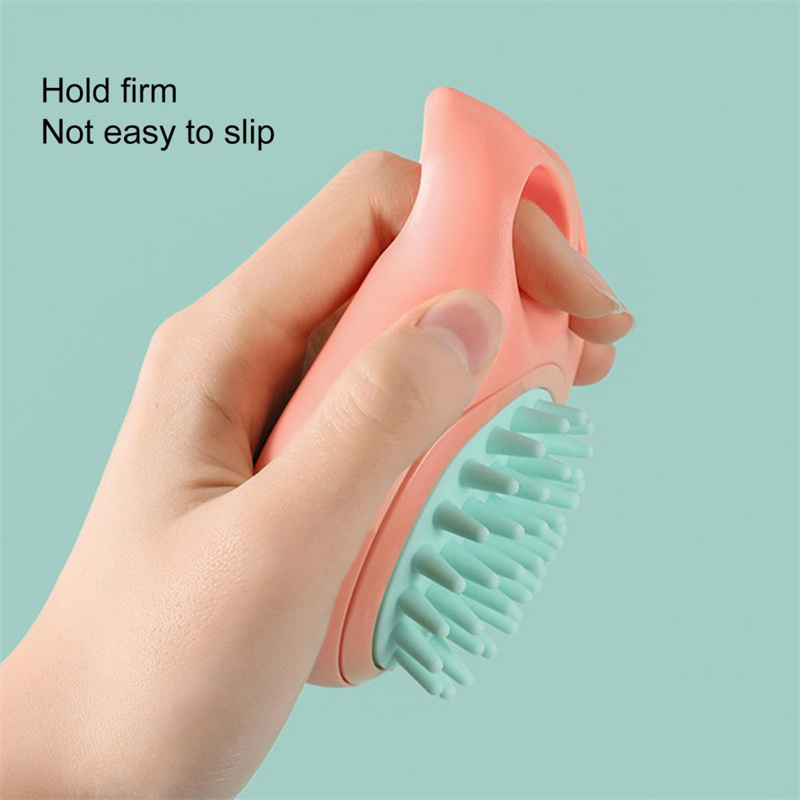 Durable Cat Paw Bath Brush Fine Foaming Labor-saving Cartoon Shape Pet Dog Cat Pet Hair Grooming Brush Reusable Dog Hair Comb Pet Products