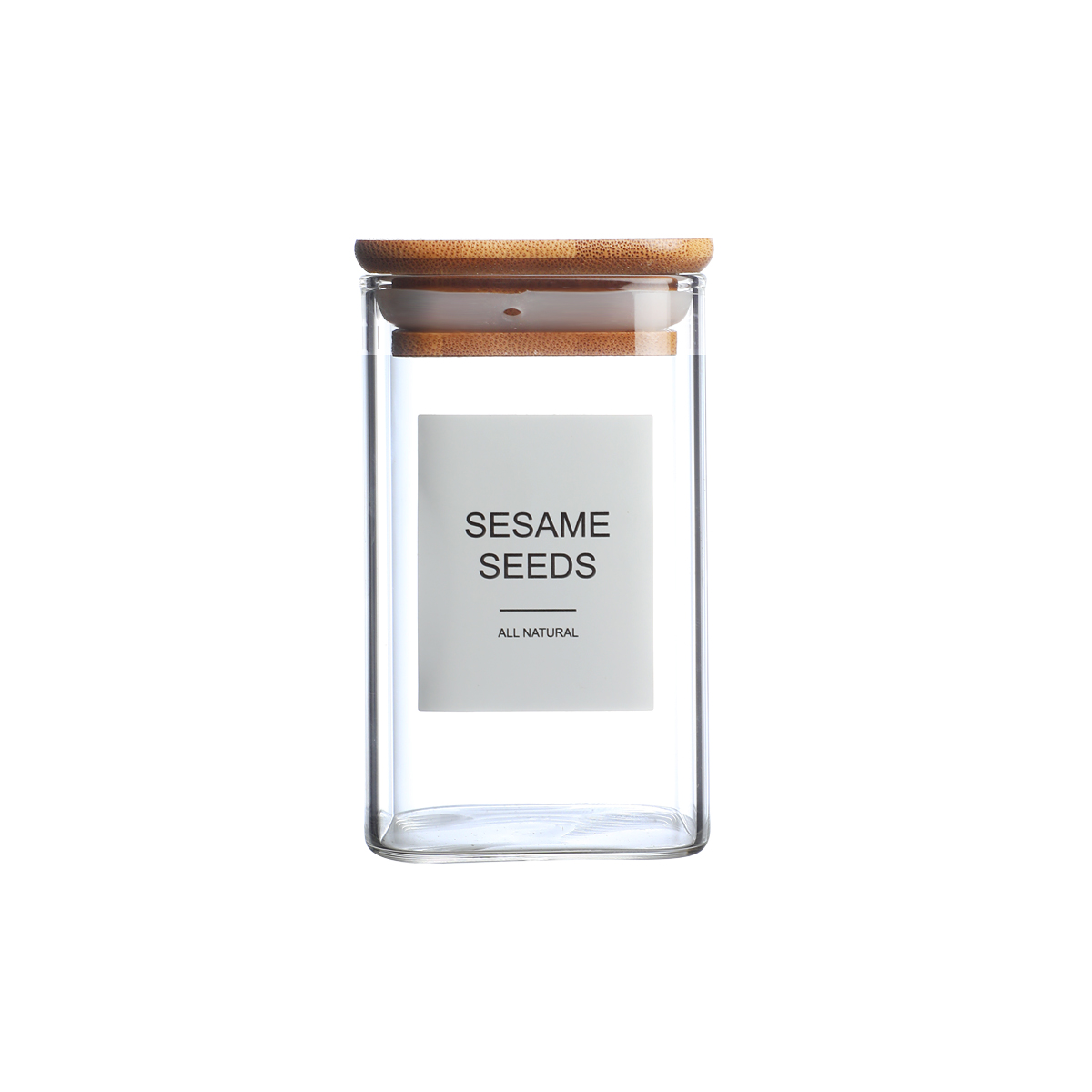 12Pcs Square Spice Jars With 72 Stickers, Kitchen Pepper Jars For Salt Seasoning