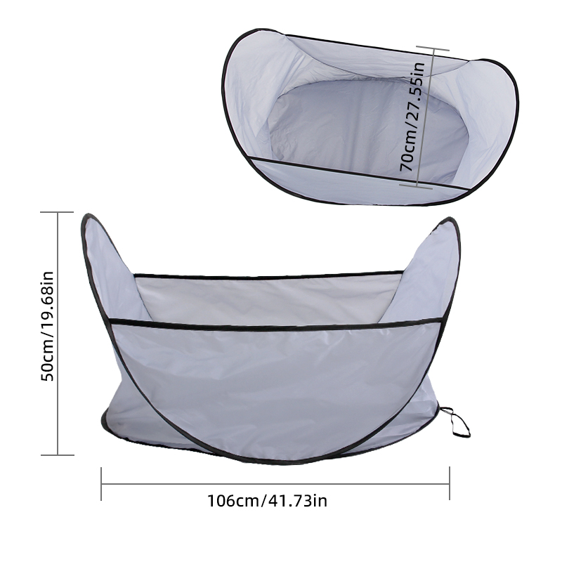 Pet Haircut Bib Foldable Pet Grooming Catcher For Dog Cat Hair Collecting Apron For Home Grooming
