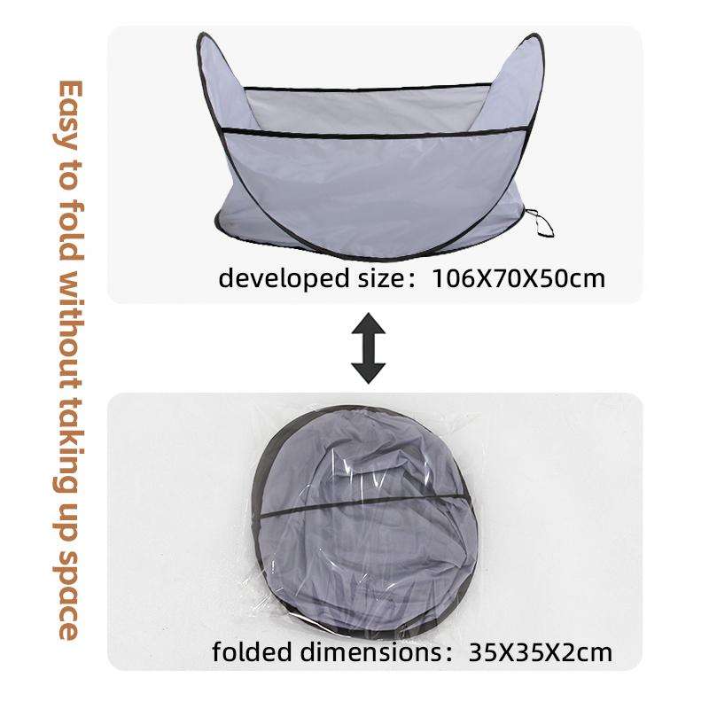 Pet Haircut Bib Foldable Pet Grooming Catcher For Dog Cat Hair Collecting Apron For Home Grooming